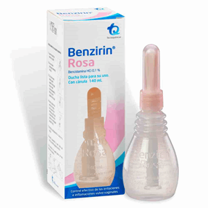 Benzirin Rosa Ducha Vaginal Con Canula X 140 Ml - Benzirin