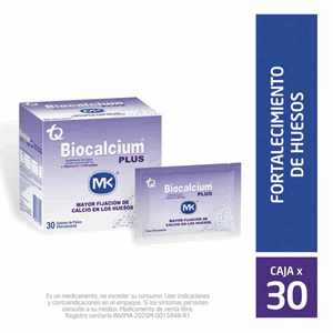Biocalcium Plus Mk Polvo Efervescente X 30 Sobres - Biocalcium