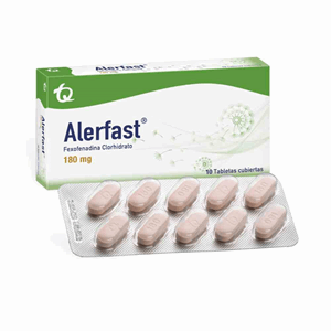 Alerfast 180 Mg Caja X 10 Tabletas Cubiertas - Alerfast