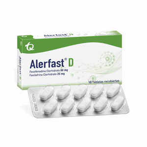 Alerfast D 60/25 Mg Caja X 10 Tabletas Recubiertas - Alerfast
