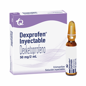 Dexprofen Inyectable 50 Mg/2 Ml Sol Inyec Iv-im Caja X 3 Ampollas Por 2 Ml - Sin Asignar