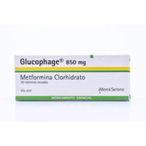 Glucophage 850 Mg X 30 Tabletas Lacadas - Glucophage