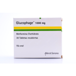 Glucophage 1000 Mg X 30 Tabletas. - Glucophage