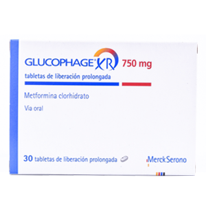 Glucophage Xr 750 Mg Caja X 30 Tabletas De Liberacion Prolongada - Glucophage