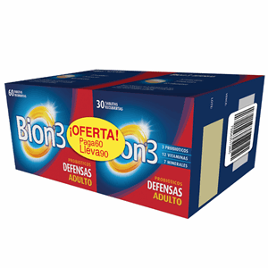 Bion 3 Defensas Paga 60 Lleva 90 Tabletas Recubiertas S/dietario - Sin Asignar