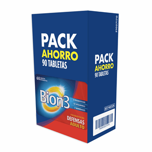 Bion 3 Defensas Pack Ahorro X 90 Tabletas Recubiertas S/dietario (fco X 60+30 T - Sin Asignar