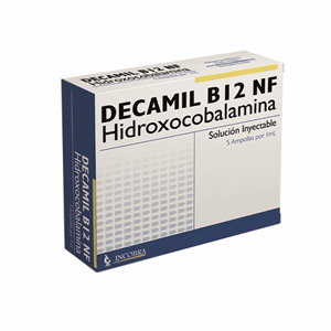 Decamil B-12 Nf Solucion Inyectable Caja X 5 Ampollas De 1 Ml - Decamil 