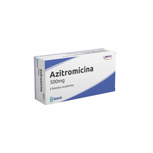 Azitromicina Gencol 500 Mg Caja X 3 Tabletas Recubiertas - Sin Asignar