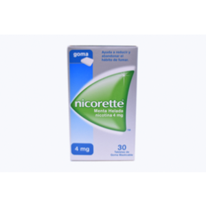 Nicorette 4 Mg Menta Helada Caja X 30 Tabletas De Goma Masticables - Nicorette