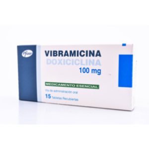 Vibramicina 100 Mg X 15 Tabletas. - Vibramicina