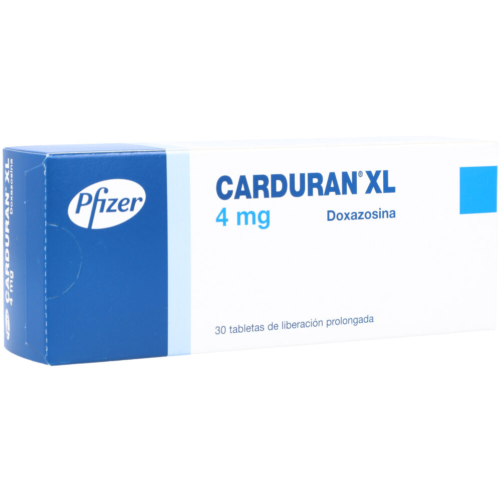 Carduran Xl 4 Mg Caja X 30 Tabletas De Liberacion Prolongada - Carduran