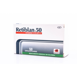 Retiblan 50 Mg Caja X 50 Tabletas - Retiblan