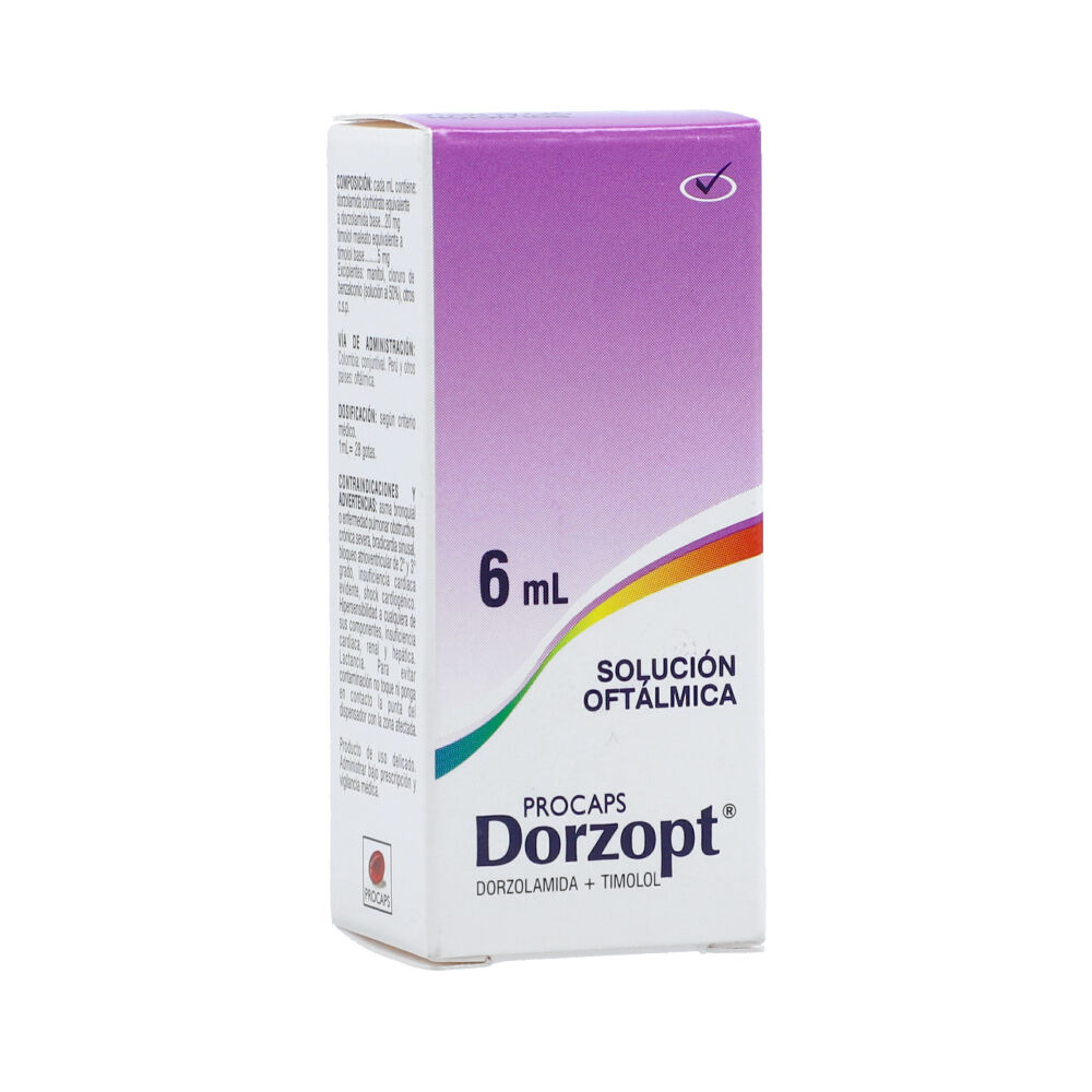 Dorzopt Solucion Oftalmica Gotas Frasco X 6 Ml - Dorzopt