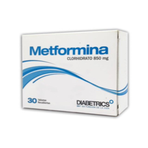 Metformina Diabetrics 850 Mg X 30 Tabletas - Metformina  Colm
