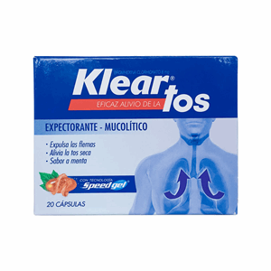 Klear Tos Sabor Menta Caja X 20 Capsulas - Klear