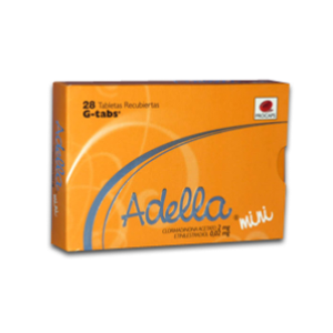 Adella Mini 2/0.02 Mg Caja X 28 Tabletas G-tabs (202506) - Adella
