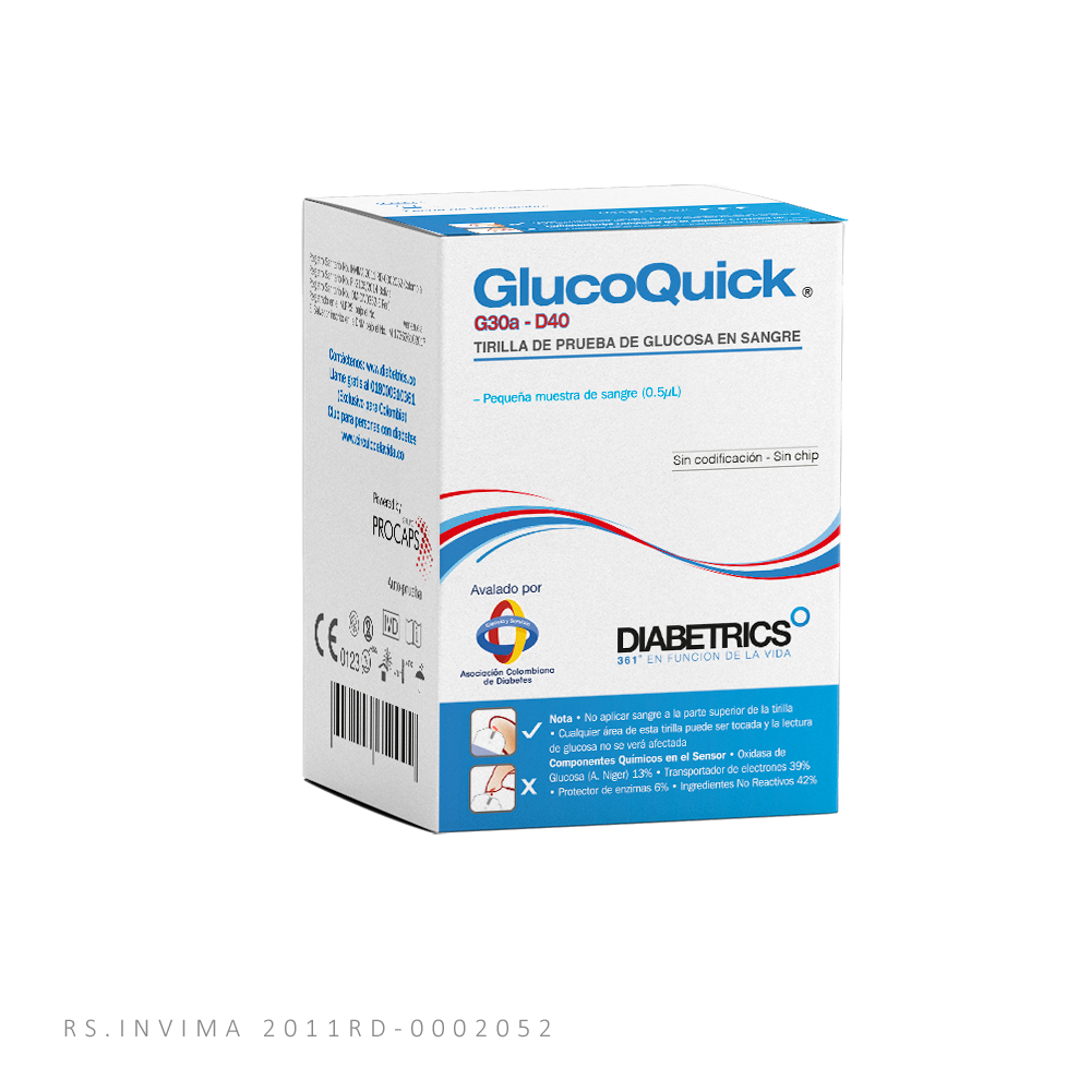 Glucoquick G30a Tiras X 50 Unidades - Glucoquick