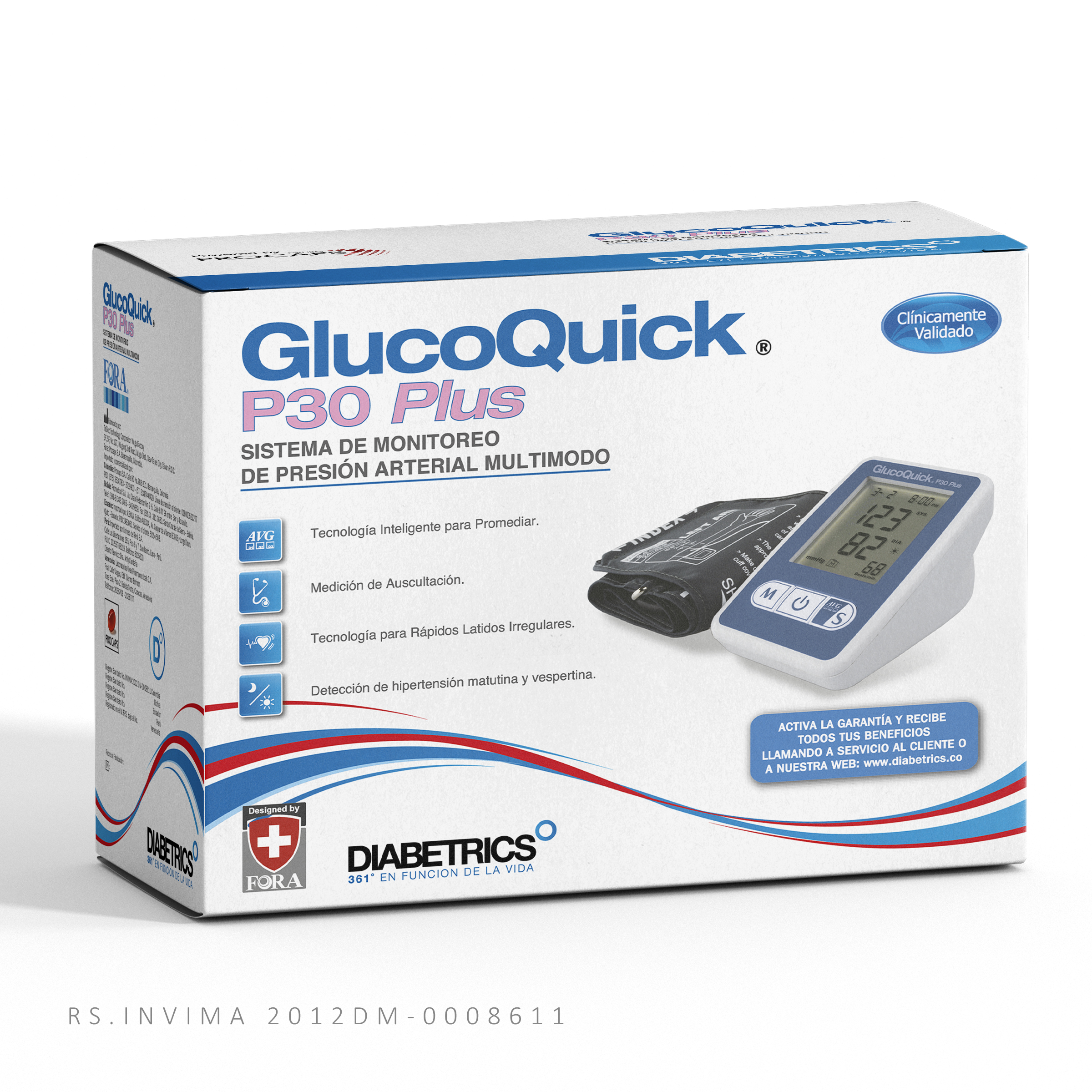 Tensiometro Digital Glucoquick P30 Plus - Glucoquick