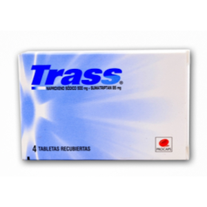 Trass 500/85 Mg Caja X 4 Tabletas Recubiertas - Trass