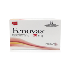 Fenovas 20 Mg/135 Mg Caja X 30 Capsulas Blandas Unigel (199690) - Fenovas