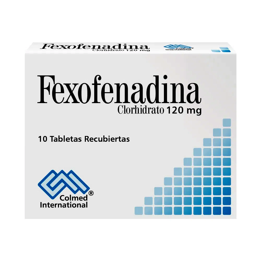 Fexofenadina Hci Colmed 120 Mg X 10 Tabletas Recubiertas - Metformina  Gf