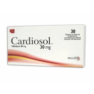 Cardiosol 30 Mg Caja X 30 Tabletas Recubiertas De Liberacion Controlada - Cardiosol