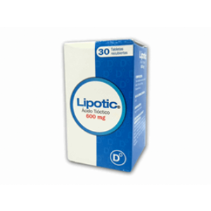 Lipotic 600 Mg Fco X 30 Tabletas Recubiertas - Lipotic