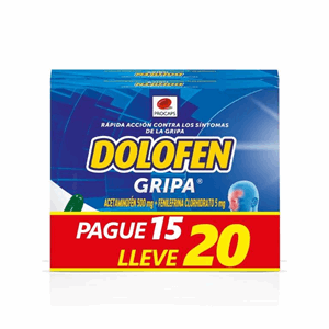 Dolofen Gripa 500/5/2 Mg Caja Pague 15 Lleve 20 Capsulas Liquidas - Sin Asignar