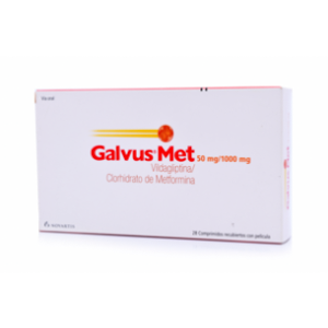 Galvus Met 50 Mg / 1000 Mg X 28 Comprimidos. - Galvus