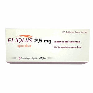 Eliquis 2.5 Mg Caja X 20 Tabletas - Eliquis
