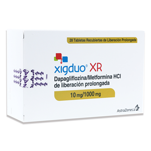 Xigduo Xr 10 Mg / 1000 Mg Caja X 28 Tabletas Recubiertas Liberación Prolongada - Xigduo  Xr