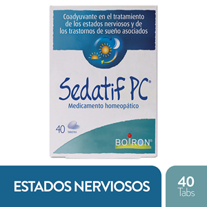 Sedatif Pc Medicamento Homeopatico Caja X 40 Tabletas - Sedatif Pc