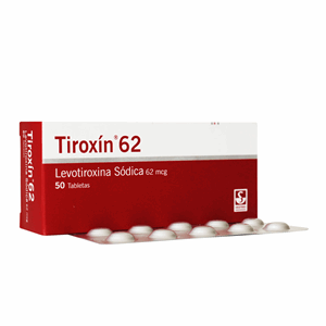 Tiroxin 62 Mcg Caja X 50 Tabletas - Sin Asignar