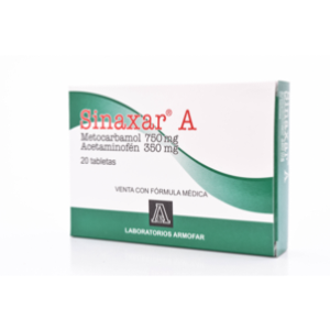 Sinaxar A Caja 750/350 Mg Caja X 20 Tabletas - Sinaxar