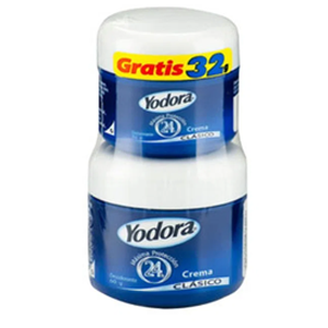 Desodorante Yodora Crema Clasica X 60 Gr Gratis 32 Gr - Yodora