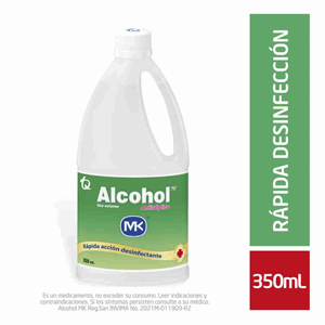Alcohol Antiseptico Frasco X 350 Ml - Mk