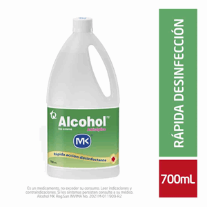 Alcohol Antiseptico Mk X 700 Ml - Mk
