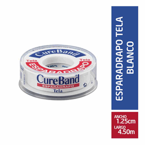 Esparadrapo Cure-band Tela 1/2 X 5  Yardas - Cure  Band