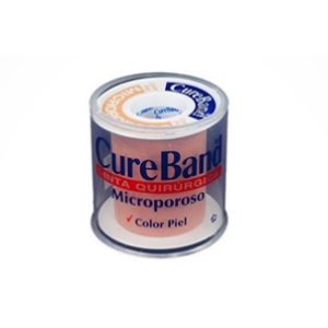 Esparadrapo Microporoso Color Piel 1 X 3  Yardas - Cureband