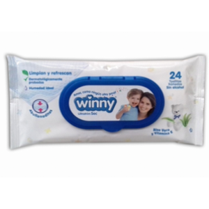 Toallas Humedas Winny Aloe   Vita E X 24 Und - Winny