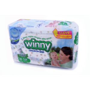Pañal Winny Ultratrim Sec Etapa 1 Peq X 30 Unidades (gratis Toallitas X 20 Unidades). - Winny