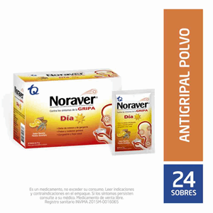 Noraver Gripa Dia Sabor Naranja Panela Eucalipto X 24 Sobres De 15 G - Noraver