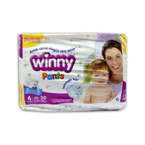 Pañal Winny Pants Etapa 4 Ultra Adsorbentes X 30 Unidades - Winny