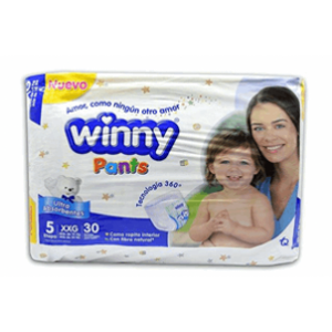 Pañal Winny Pants Etapa 5 Ultra Adsorbentes X30 Unidades  - Winny