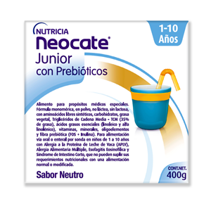 Neocate Junior Con Prebioticos Neutro Lata X 400 Gr - Sin Asignar