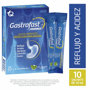 Gastrofast Advance Sabor A Menta Caja X 10 Sachets - Gastrofast