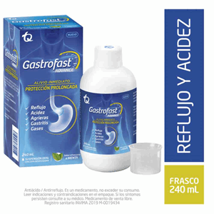 Gastrofast Advance Suspención Oral Menta Frascoco X 240 Ml Copa Dosificadora - Gastrofast 
