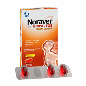 Noraver G Gripa Fast Total Caja X 6 Capsulas Liquidas - Noraver