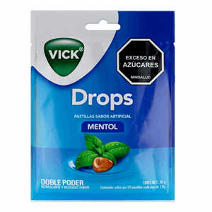 Vick Drops Mentol Sobre X 20 Pastillas De 1.8 Gr - Sin Asignar