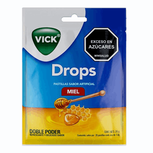 Vick Drops Miel Sobre X 20 Pastillas De 1.8 Gr - Sin Asignar
